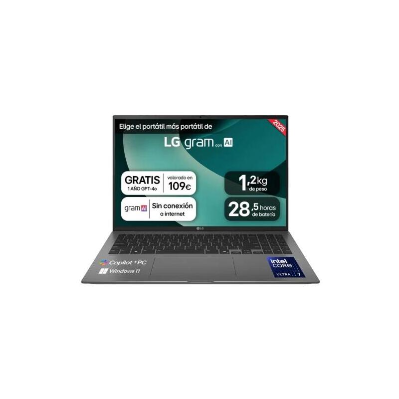 Portátil Lg Gram U7-258v 32gb 1tb 16" Wqxga W11h