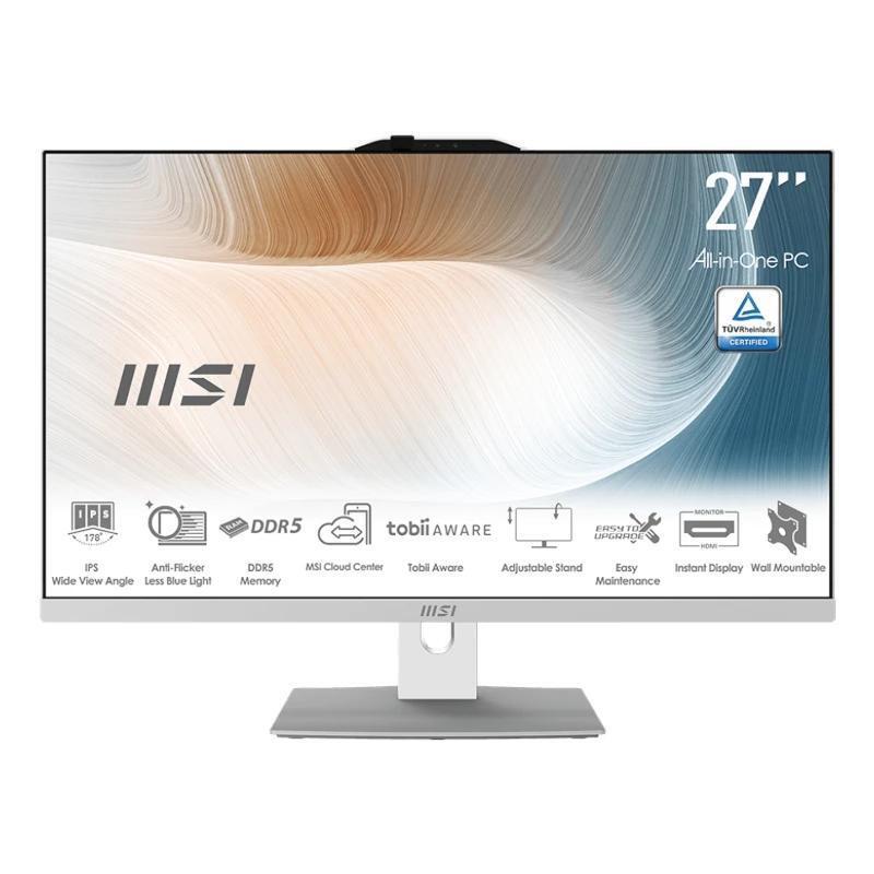 Portatil Msi Am272p-1053es I7-150u 16gb 512 Dos 27" Blanco