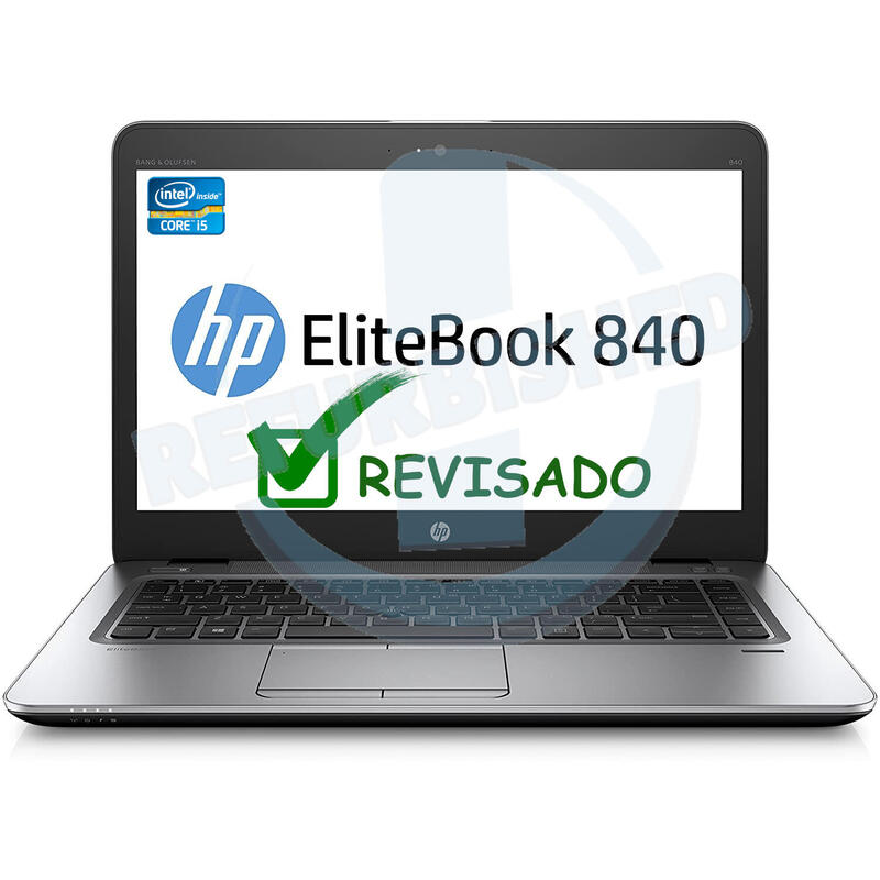 Portatil Reacondicionado Hp Elitebook 840 G3 I5-6300u 8gb 256gb Ssd 14"Hd W10p Instalado 1 Año De Garantia Teclado Español No Funciona Ethernet