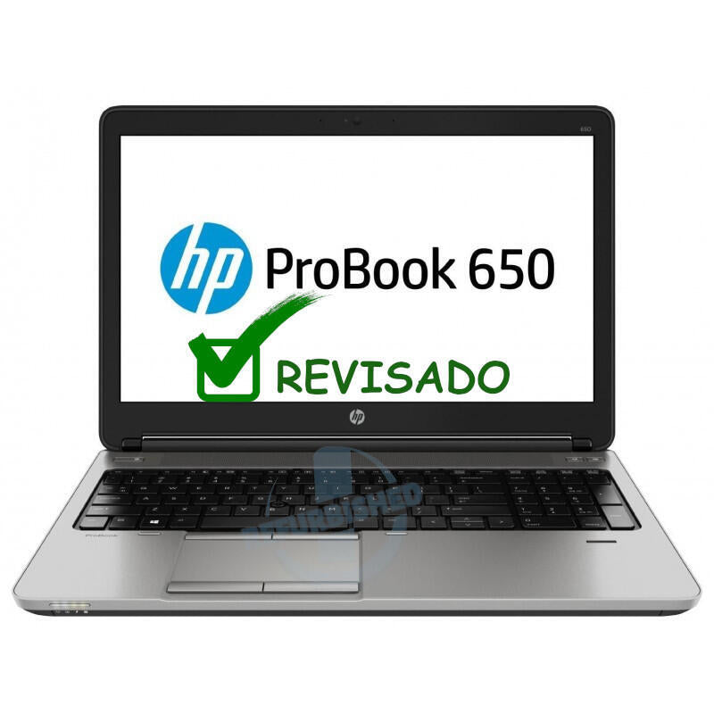 Portatil Reacondicionado Hp Probook 650 G2 I5-6300u 256ssd 8 Gb 15.6" Dvd-Rw Grado A Teclado Italiano Windows 10 Instalado 1 Año De Garantia