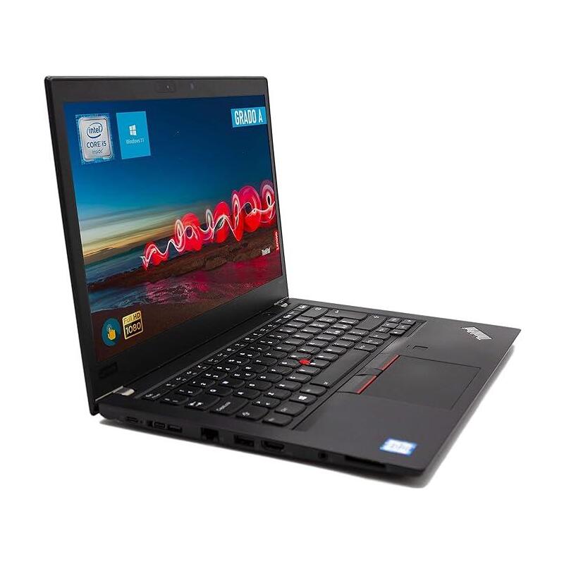 Portatil Reacondicionado Lenovo Thinkpad T480s 14" I5-8250u 8gb 256gb Ssd W11p Instalado Teclado Español Marcas Pantalla 1 Año De Garantia