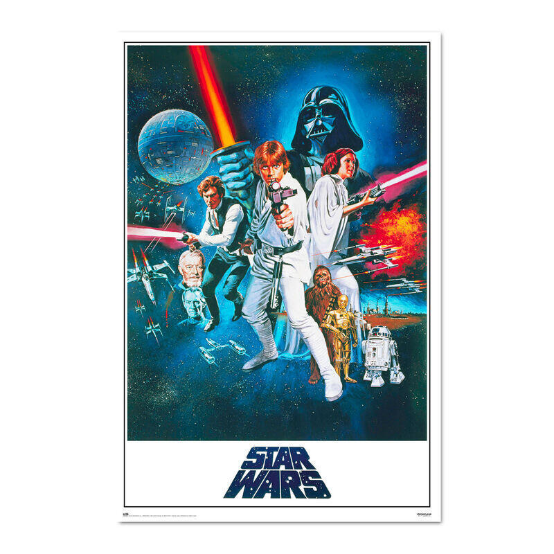 Poster Una Nueva Esperanza Episodio Iv Star Wars