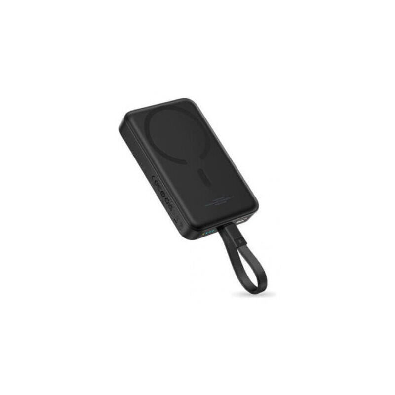 Power Bank Os-Baseus Enerfill Fm11 Magnetic With Built-In Usb Cable 10000mah 30w Cosmic Black