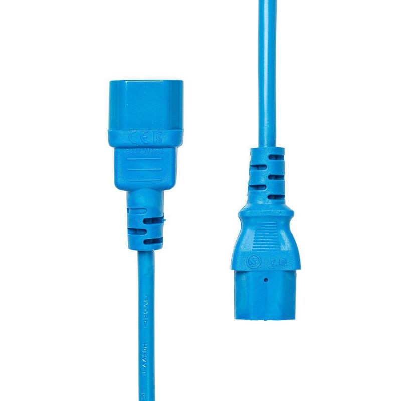 Power Extension C13 To C14 - 0.75m Blue - Warranty: 360m