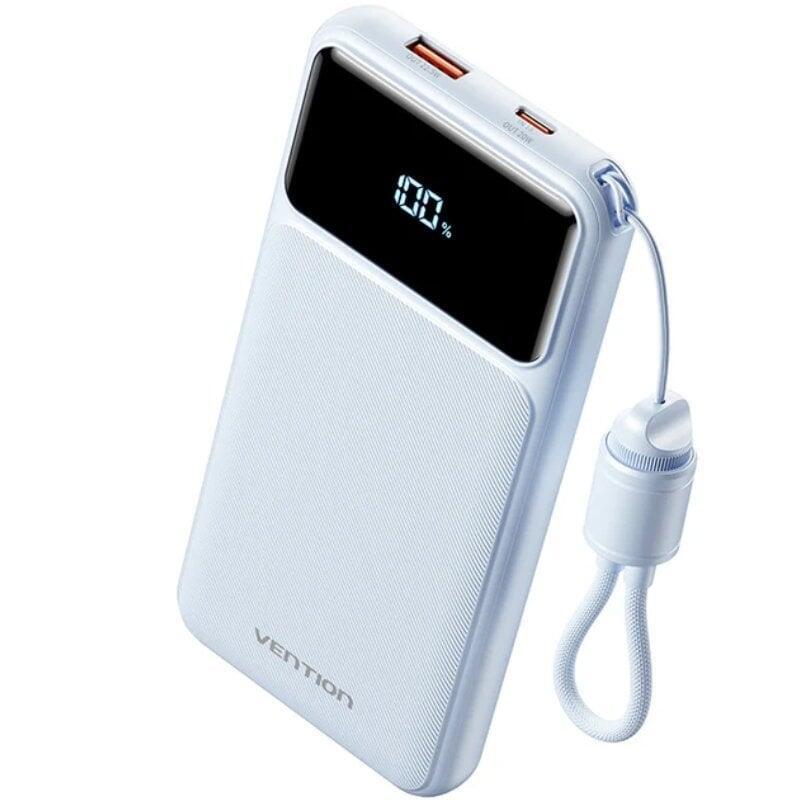 Powerbank 10000mah Vention Xgyl0-39-Ty 22.5w Azul Incluye Cable Usb Tipo-C