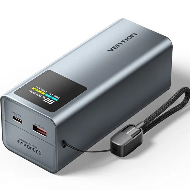 Powerbank 20000mah Vention Fkch0 100w Gris