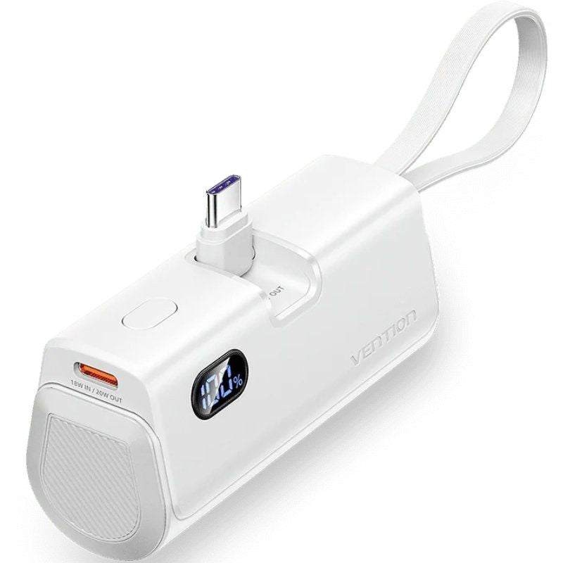 Powerbank 4.800mah Vention Fhqw0 22.5w Blanca