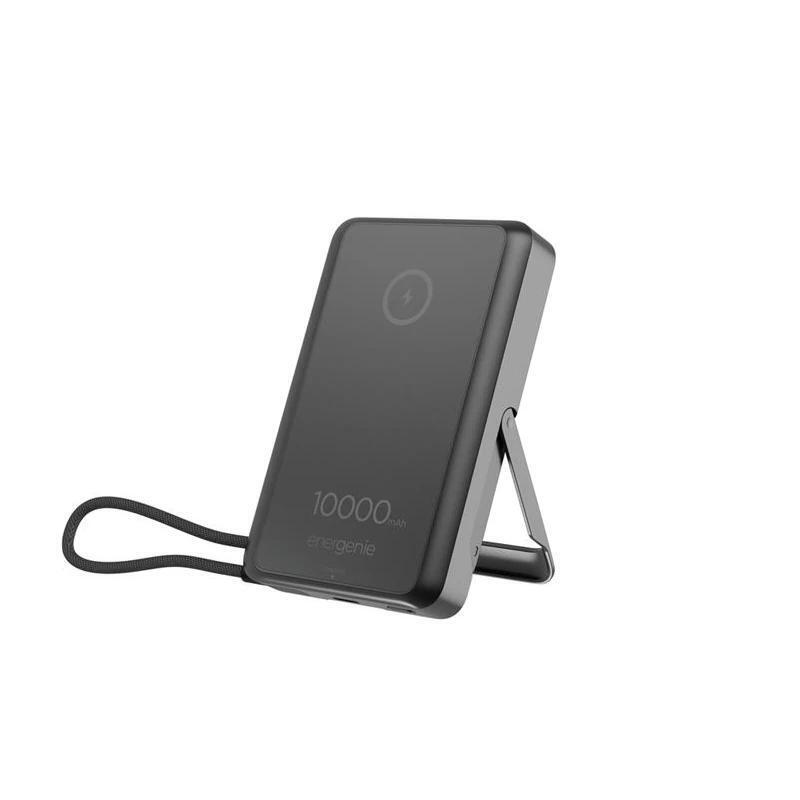 Powerbank Gembird 15 W Magnetic Wireless With Integrated Stand 10000 Mah Black