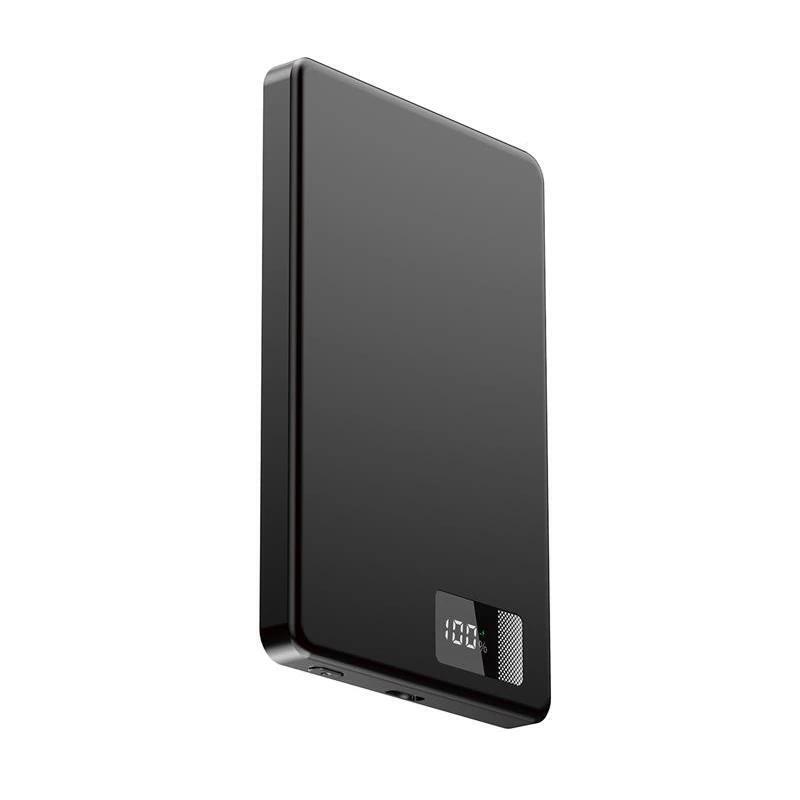 Powerbank Gembird 15 W Magnetic Wireless With Lcd 5000 Mah Black