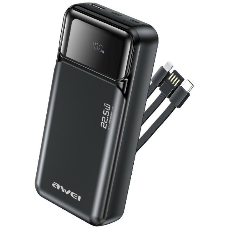 Powerbank Pa-93 22,5w Pd 20000mah Kable Wbudowane