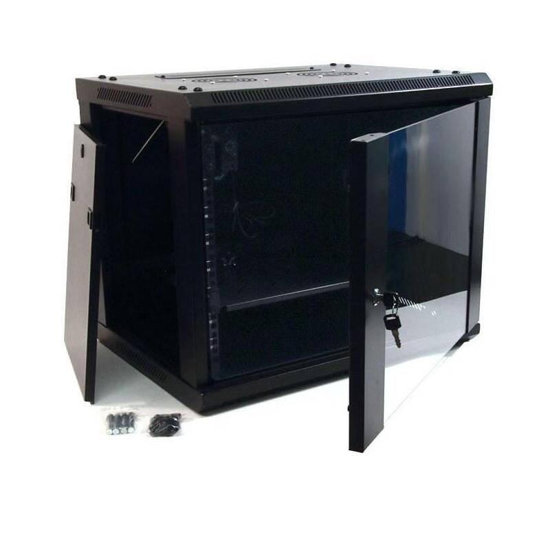 Powergreen Armario Rack 9u 60x60 Con Termostato 2 Ventiladores 1 Bandeja