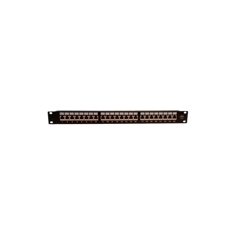 Powergreen Patch Panel 24 Puertos Cat 6 Ftp