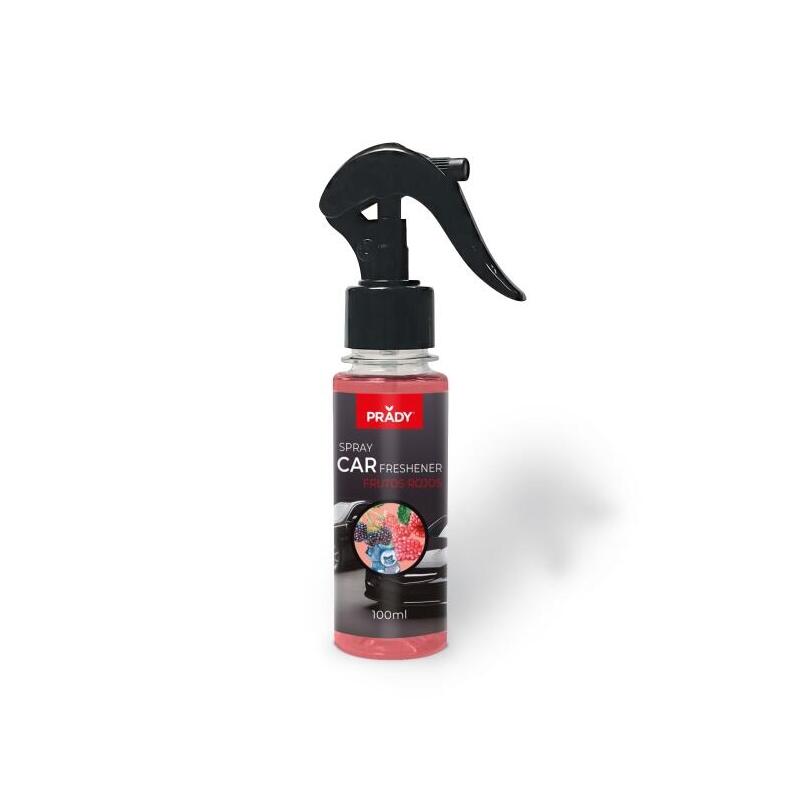 Prady Ambientador Coche Frutos Rojos - Frasco De 100 Ml - Spray Pulverizador
