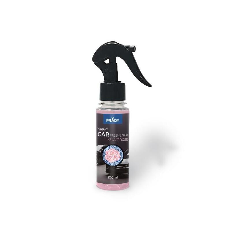 Prady Ambientador Coche Kelaat Rose - Frasco De 100 Ml - Spray Pulverizador