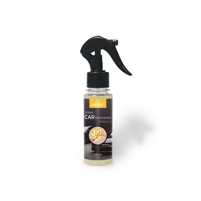Prady Ambientador Coche Vainilla - Frasco De 100 Ml - Spray Pulverizador