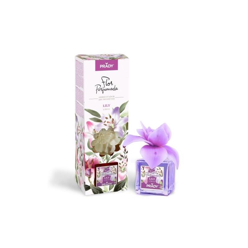 Prady Ambientador Flor Perfumada Lily - Frasco De Cristal 90ml