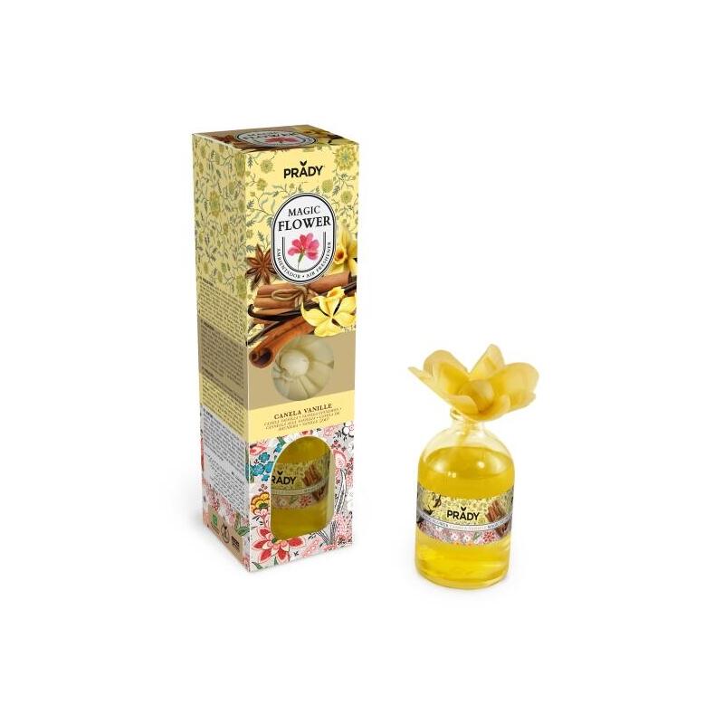 Prady Ambientador Magic Flower Canela Vanille - Frasco De Cristal 100ml