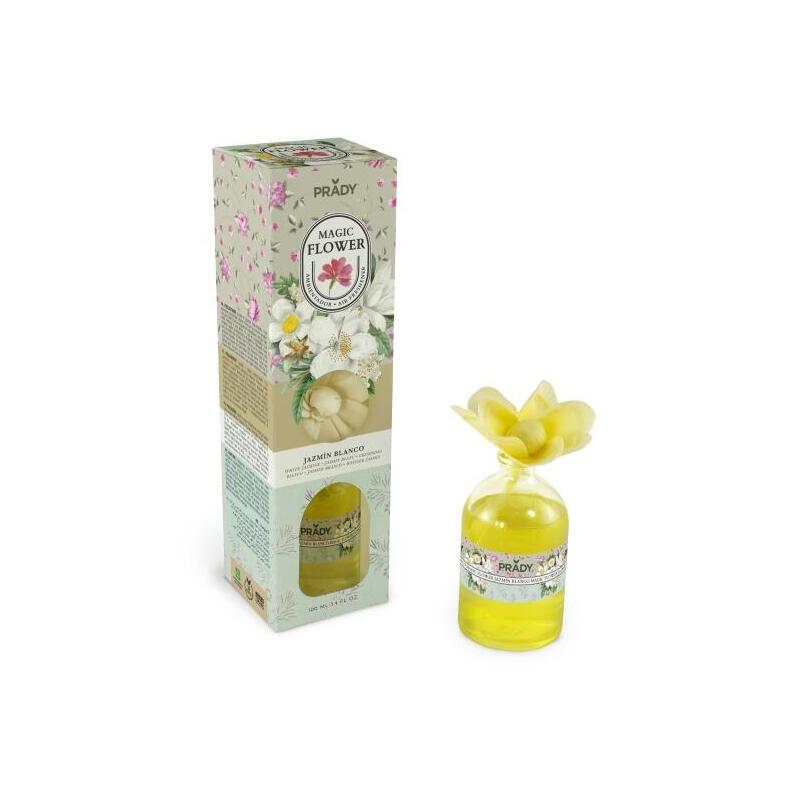 Prady Ambientador Magic Flower Jazmin Blanco - Frasco De Cristal 100ml