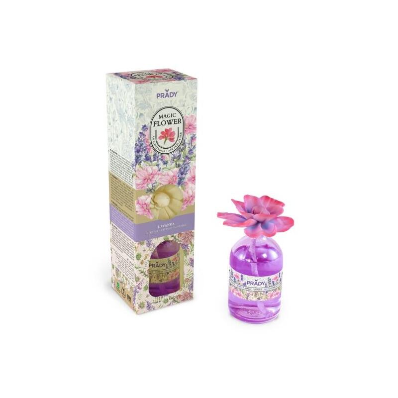 Prady Ambientador Magic Flower Lavanda - Frasco De Cristal 100ml