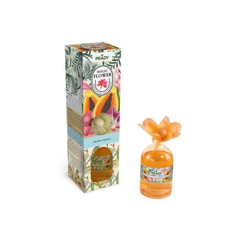 Prady Ambientador Magic Flower Tropic Papaya - Frasco De Cristal 100ml