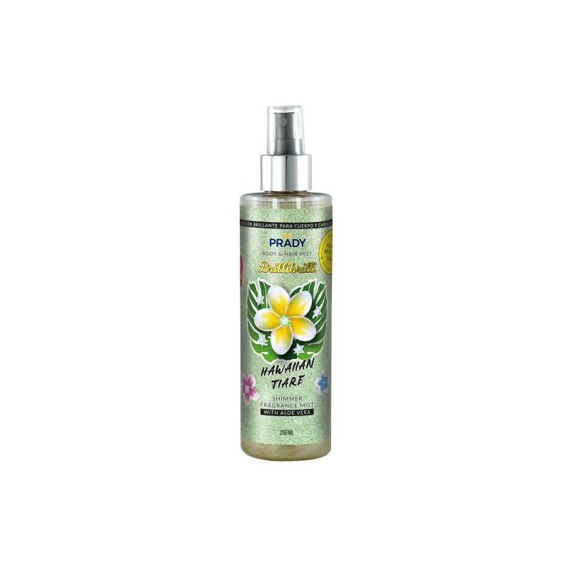 Prady Brilli Brilli Body & Hair Mist Hawaiian Tiare - Frasco De 250 Ml - Spray Pulverizador