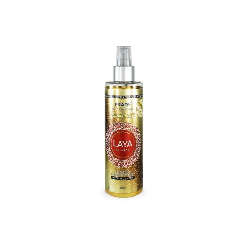 Prady Brilli Brilli Body & Hair Mist Laya Al Arab - Frasco De 250 Ml - Spray Pulverizador