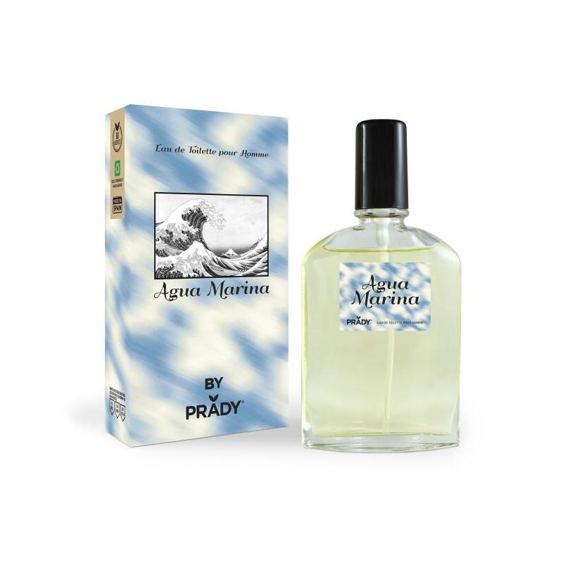 Prady Colonia De Hombre Agua Marina - Frasco De 90 Ml - Spray Pulverizador