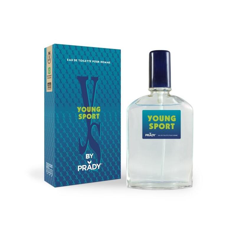Prady Colonia De Hombre Young Sport - Frasco De 90 Ml - Spray Pulverizador