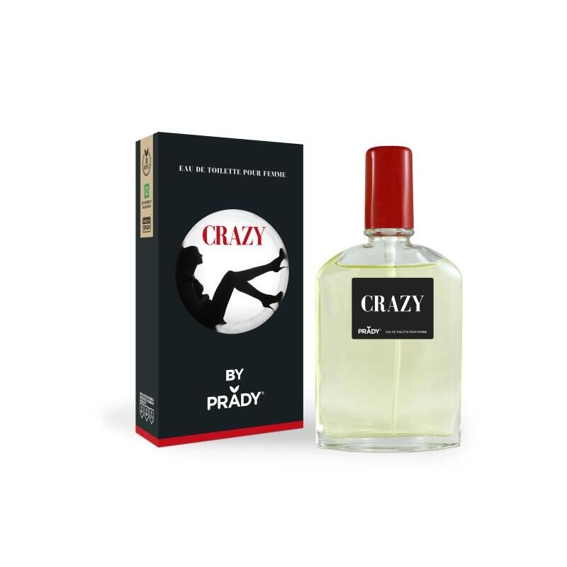 Prady Colonia De Mujer Crazy - Frasco De 90 Ml - Spray Pulverizador