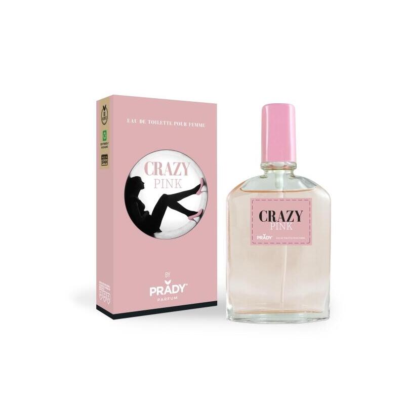 Prady Colonia De Mujer Crazy Pink - Frasco De 90 Ml - Spray Pulverizador