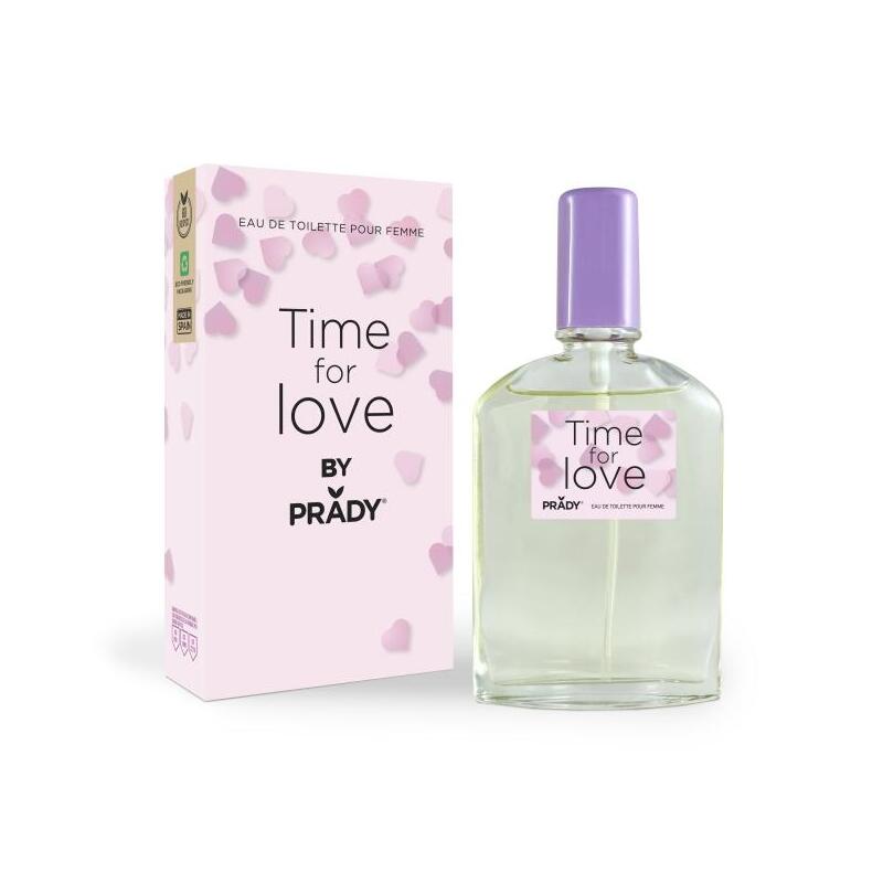 Prady Colonia De Mujer Time For Love - Frasco De 90 Ml - Spray Pulverizador