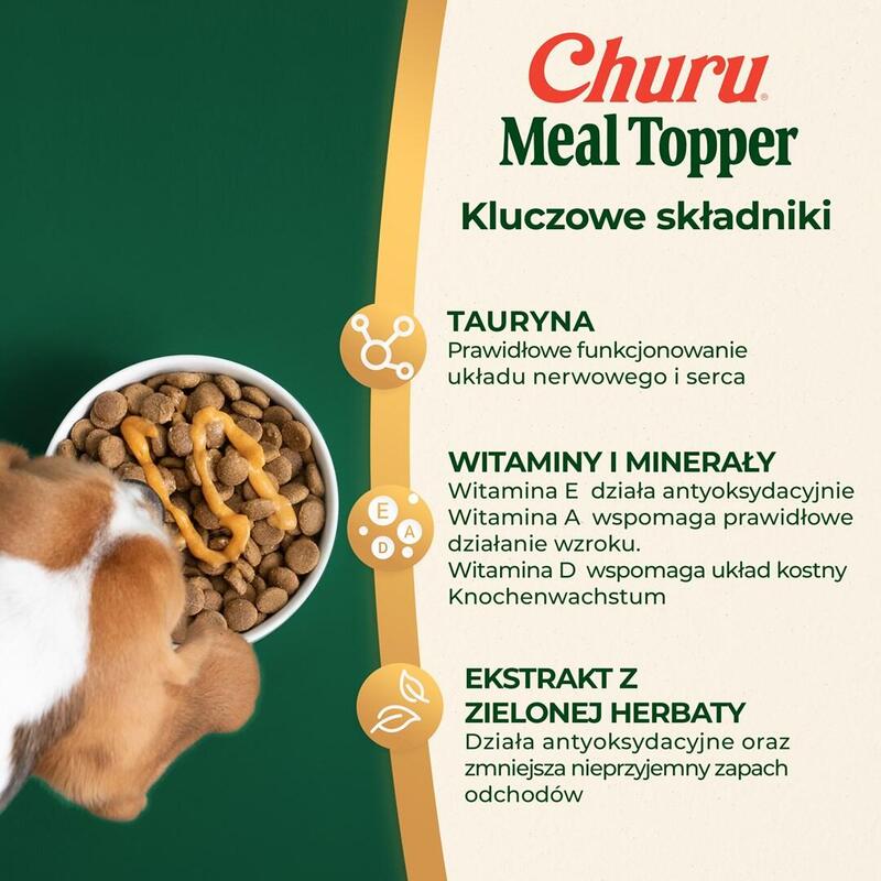 Premio Para Perros Inaba Churu Meal Topper Chicken With Cheese 4 X 14g