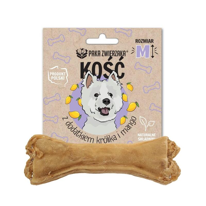 Premio Para Perros Paka Zwierzaka Bone With Rabbit And Mango M 12 Cm 55g