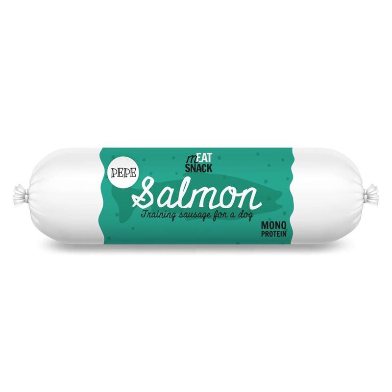 Premio Para Perros Paka Zwierzaka Pepe Sausage Salmon 200g