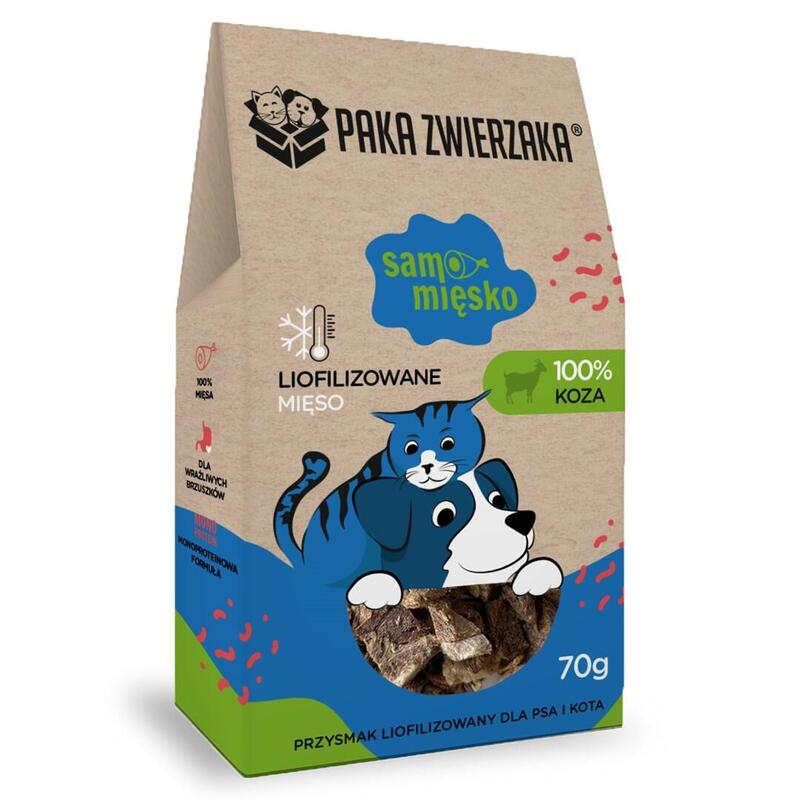 Premio Para Perros Paka Zwierzaka Samo Miesko Goat 70g