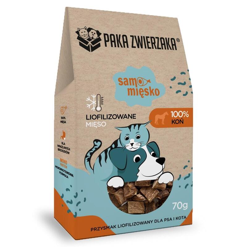 Premio Para Perros Paka Zwierzaka Samo Miesko Horse 70g