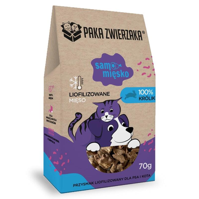 Premio Para Perros Paka Zwierzaka Samo Miesko Rabbit 70g
