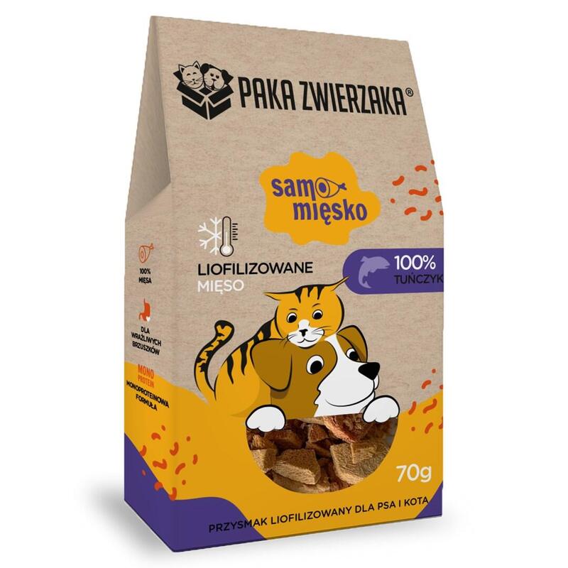 Premio Para Perros Paka Zwierzaka Samo Miesko Tuna 70g