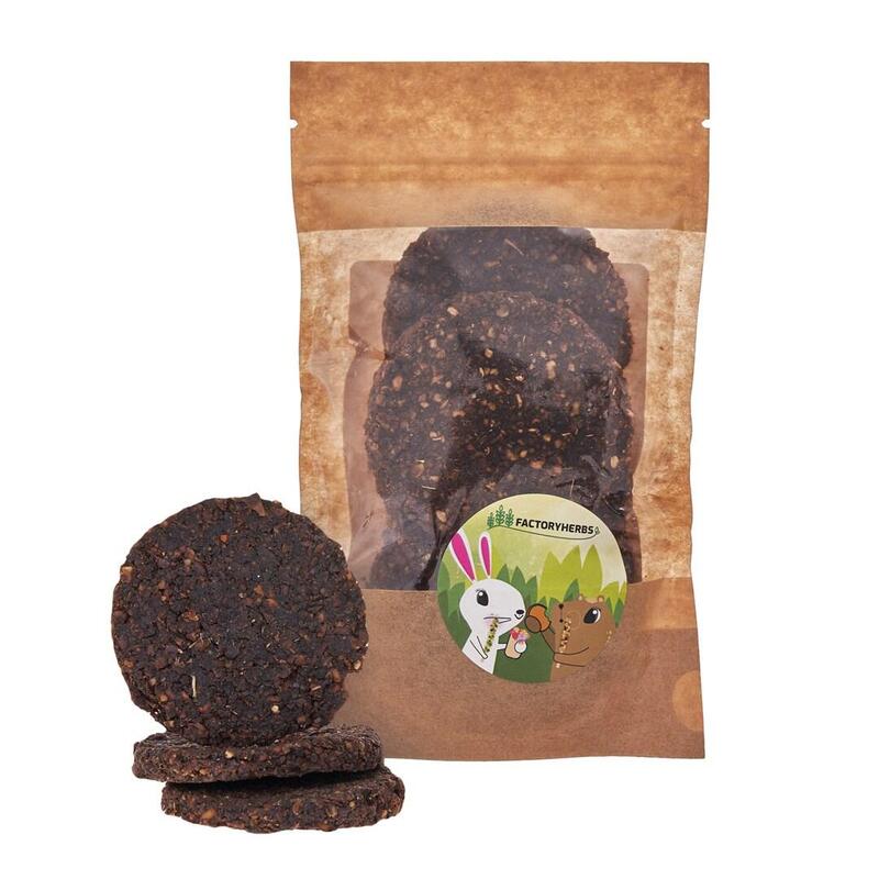 Premio Para Roedores Y Conejos Factoryherbs Galletas De Tupinambo Con Semillas De Lino 100g