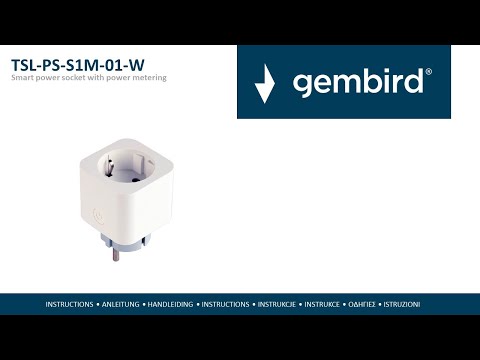 EAN 8716309128391 - Gembird TSL-PS-S1M-01-W toma de corriente Tipo F Blanco