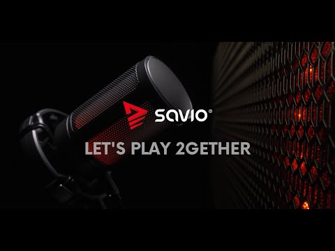 EAN 5901986047711 - Savio wired gaming microphone with backlight tripod USB SONAR PRO Negro, Rojo Micrófono para videoconsola