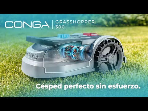 EAN 8435484044776 - Cecotec Conga GrassHopper 300 Robot cortacésped Batería Negro, Gris