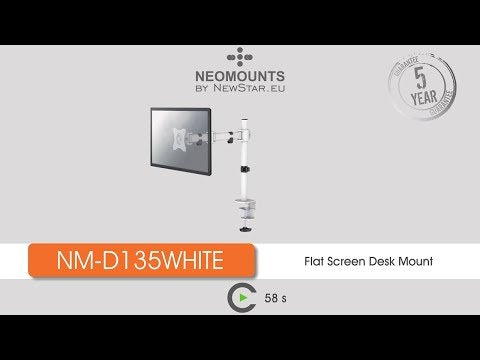EAN 8717371446482 - Neomounts NM-D135WHITE soporte para monitor 76,2 cm (30") Escritorio Blanco