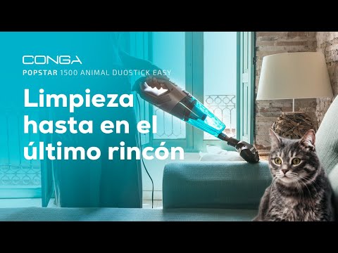 EAN 8435484055413 - Cecotec Conga Popstar 1000 DuoStick Easy Aspiradora escoba 2 en 1 Corriente alterna Secar Sin bolsa 0,8 L