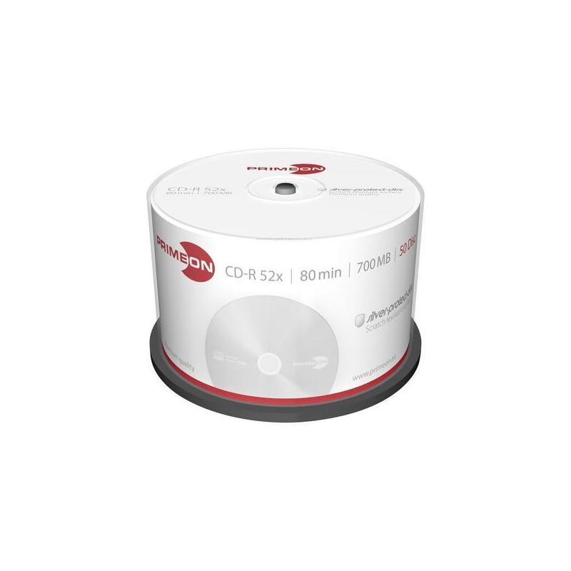 Primeon Cd-R 80min 700mb 52x Bobina (50 Discos)