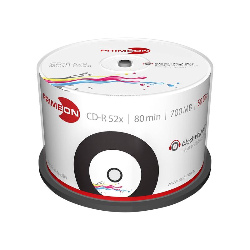 Primeon Cd-R 80min/700mb/52x Bobina (50 Discos)