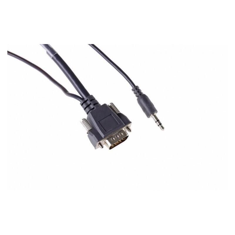 Pro Vga M. Lyd Kabel, Micro Vga Og Lyd, Minijack 5,0m,