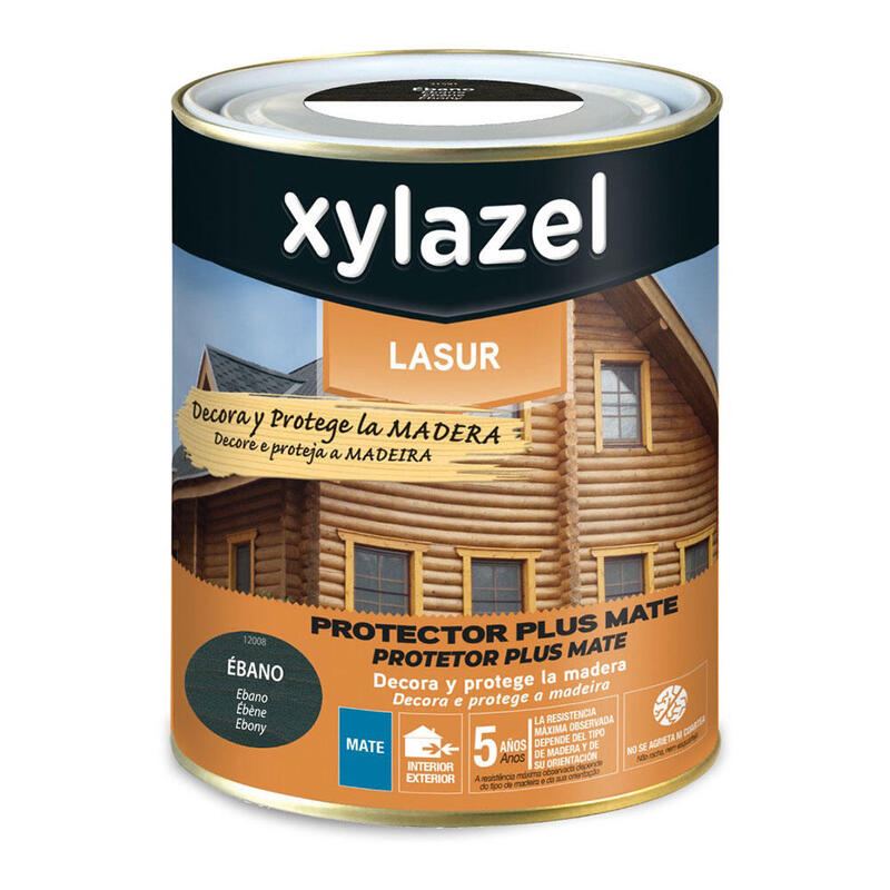 Protector Madera Plus Decora Ebano Mate 250 Ml