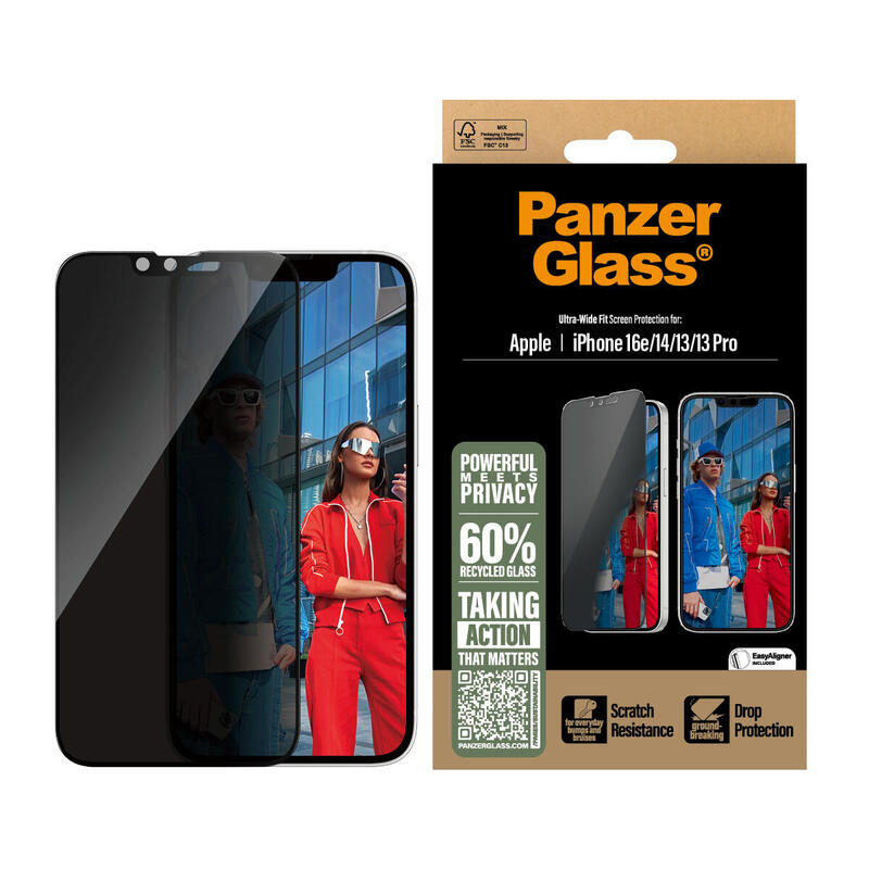 Protector Panzerglass Pg Priv Scrn Iphone Se 25/14/13/13 Pro De Pantalla Apple 1 Pieza