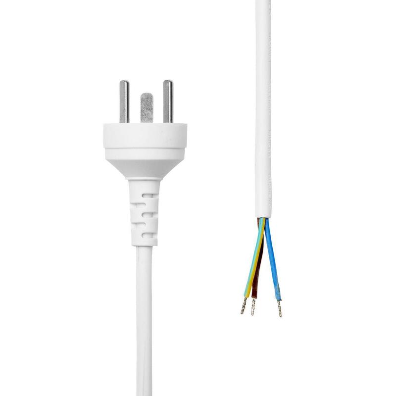 Proxtend Power Cord Denmark Edb To Open End 2m White